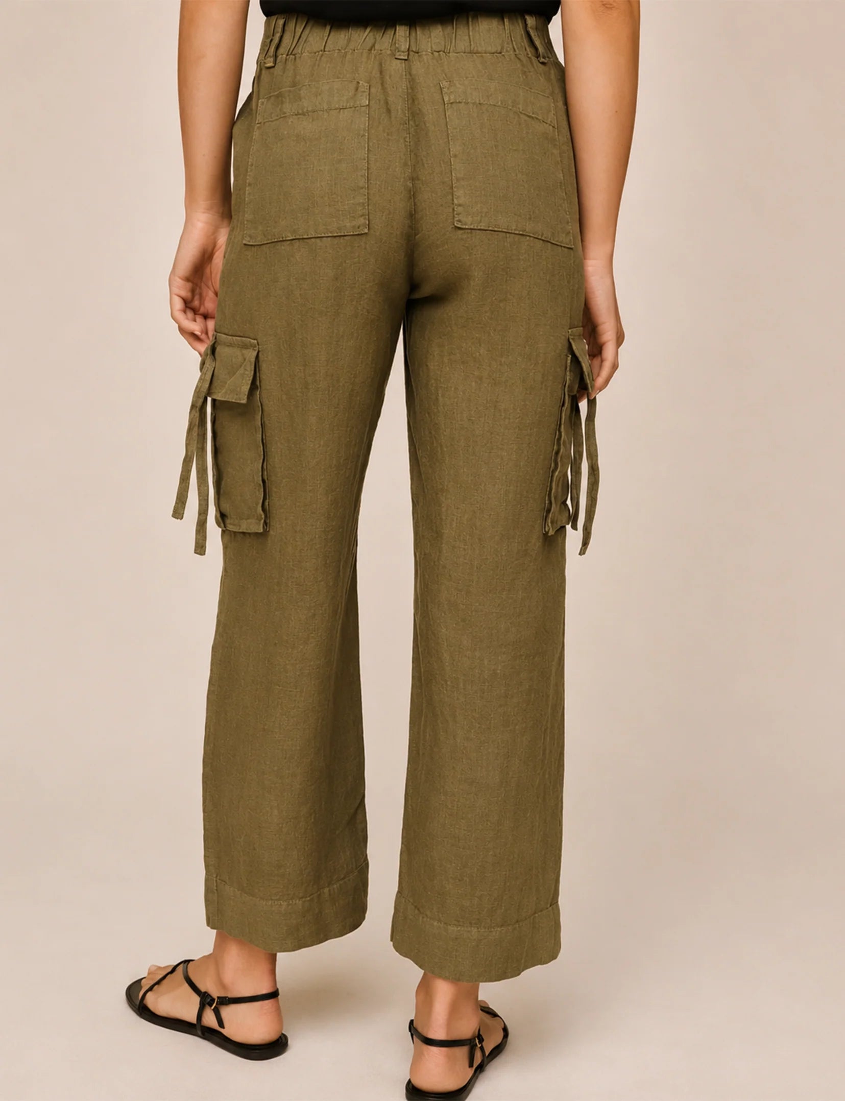 CARGO TIES PANT OLIVE STONE