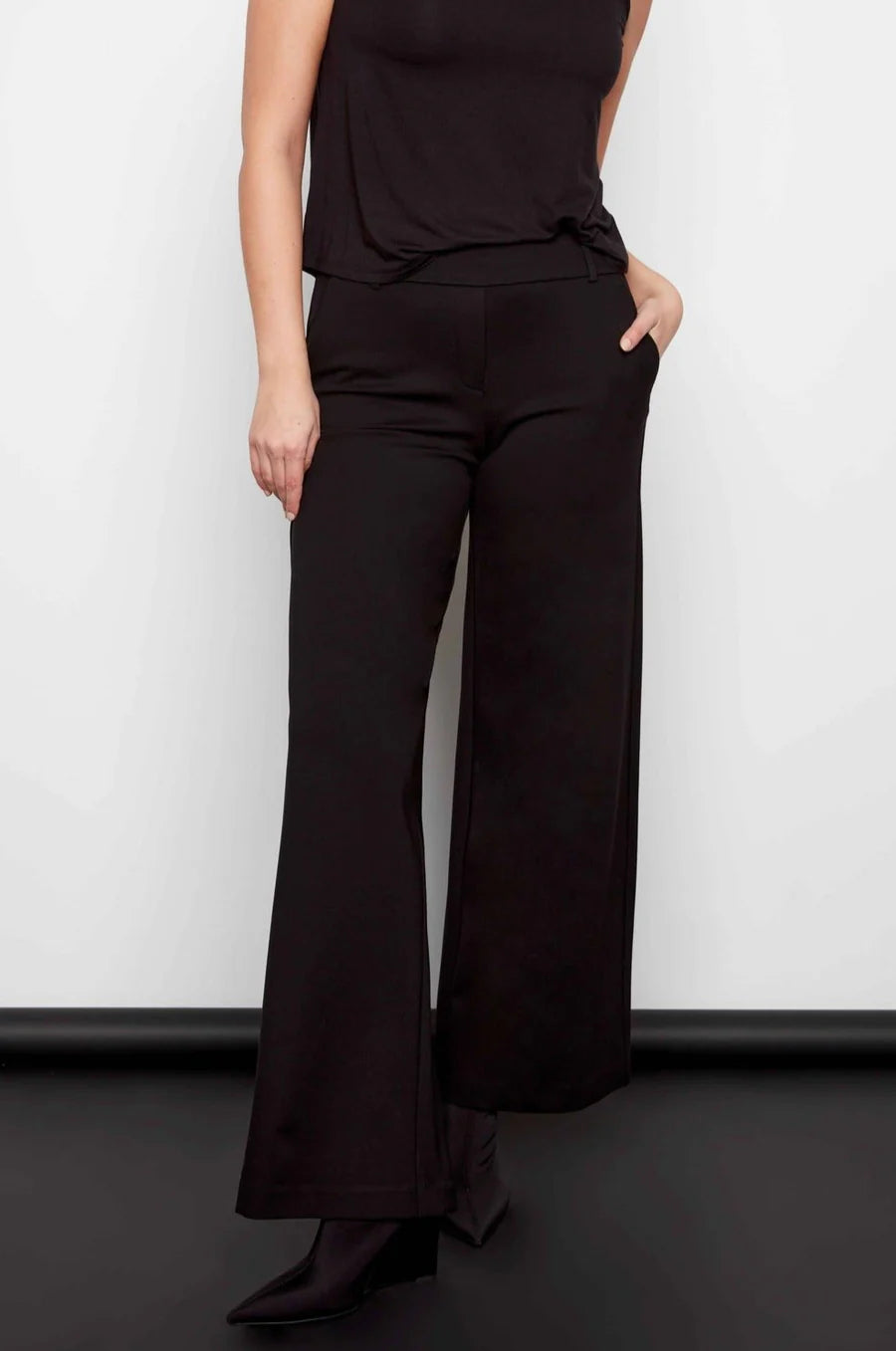AUDREY PONTE WIDE LEG PANT