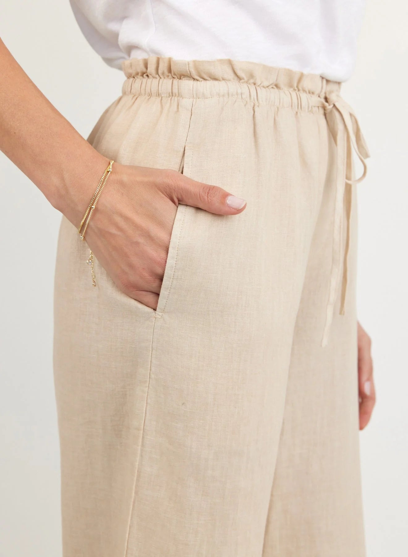RUFFLE WAIST LEG PANT