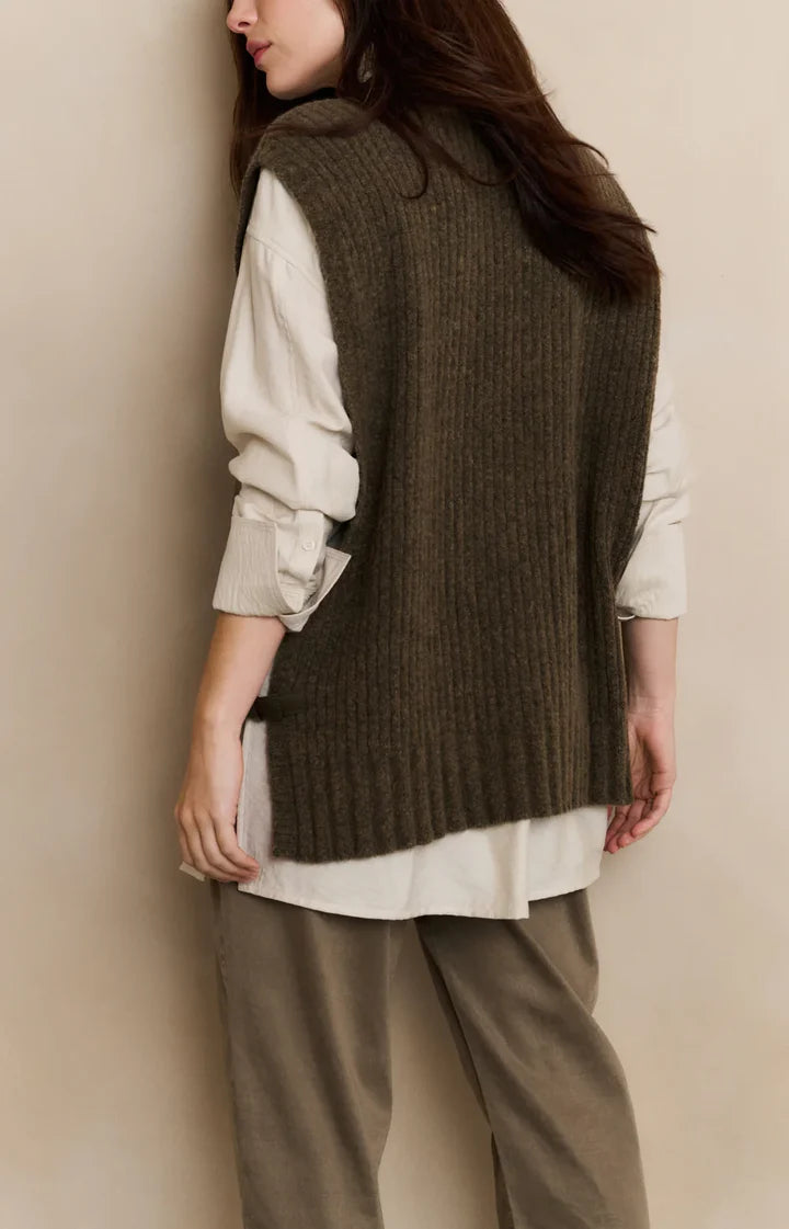 RIB STITCH SPENCER WITH DETAIL