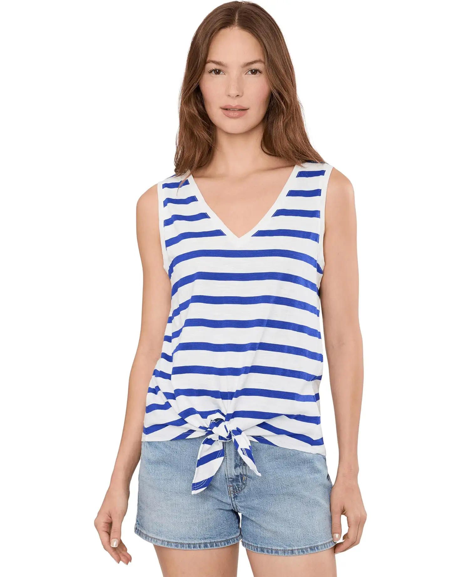 V NECK TIE TANK
