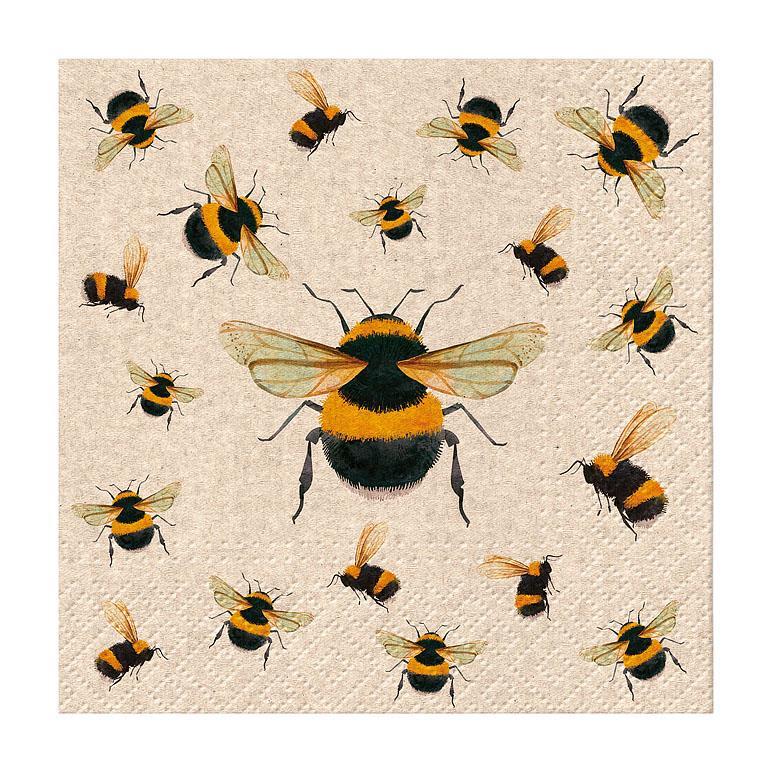 SMALL WE CARE DANCING BEES NAPKINS