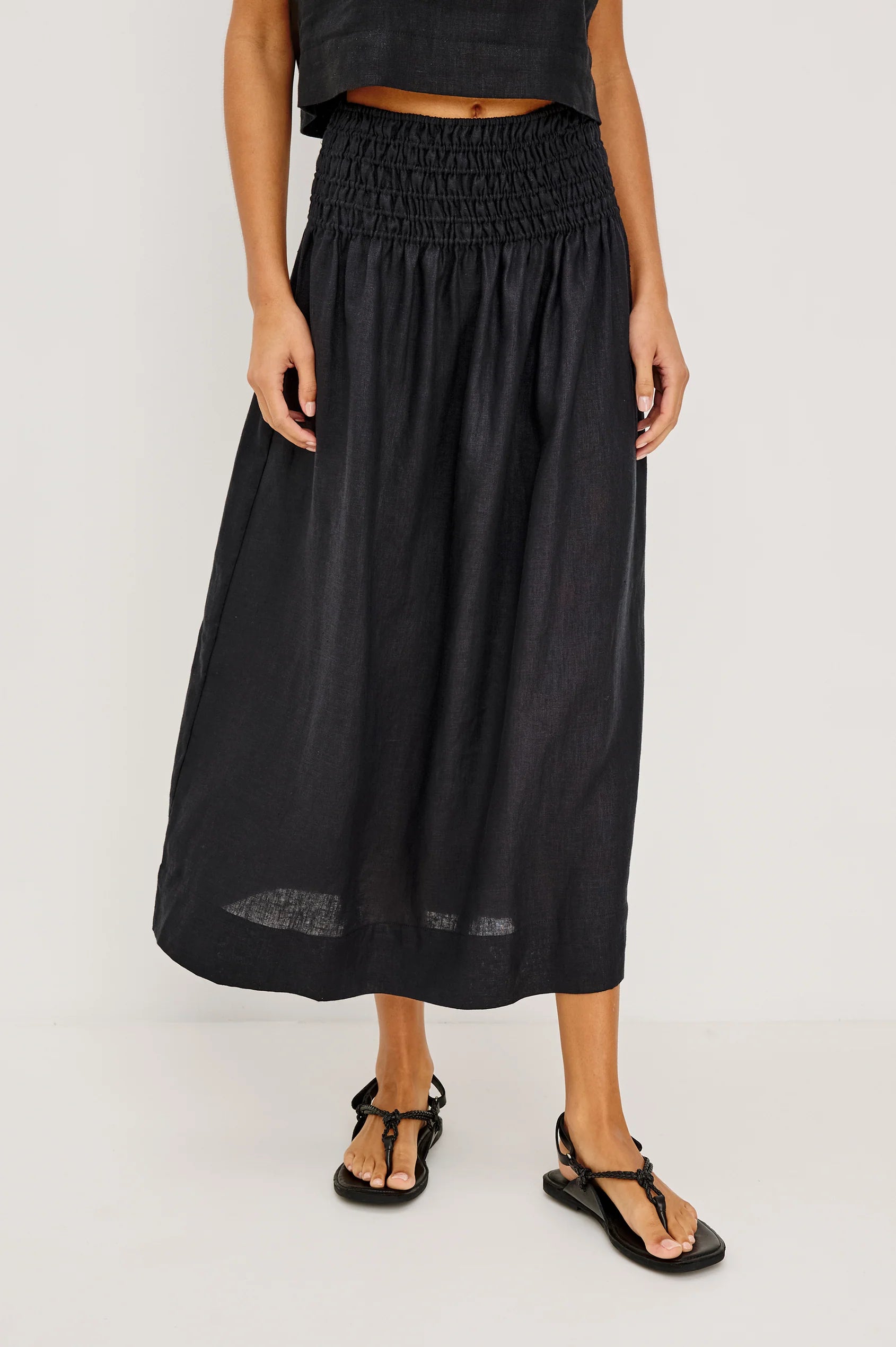 ALESSA LINEN SKIRT