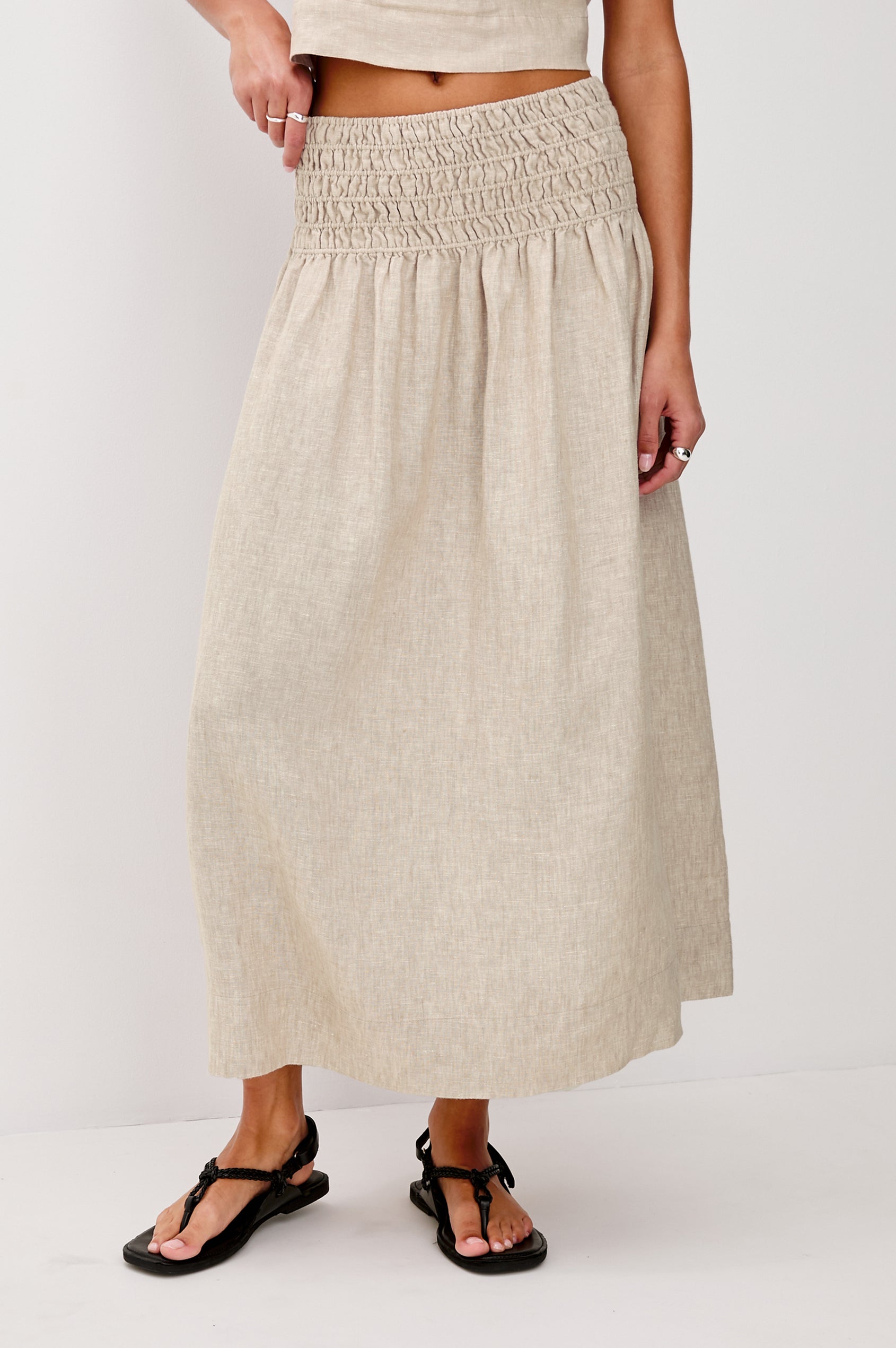 ALESSA LINEN SKIRT