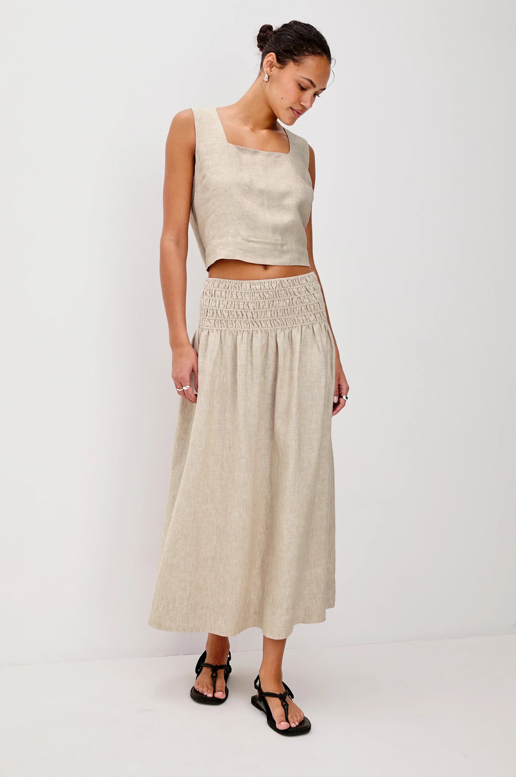ALESSA LINEN SKIRT