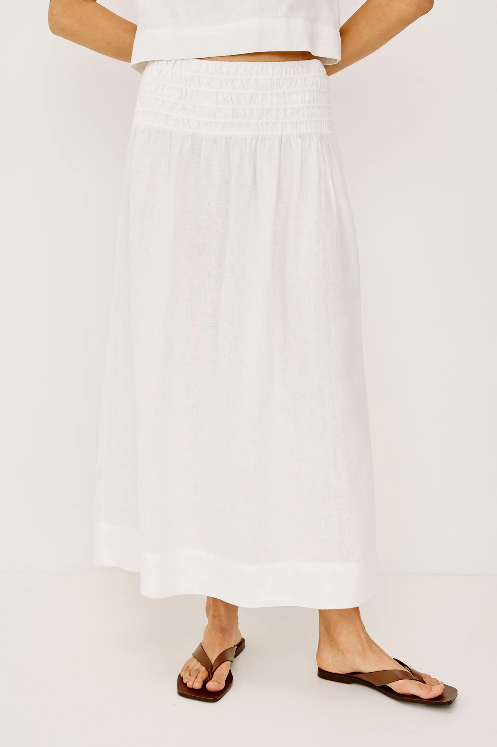 ALESSA LINEN SKIRT