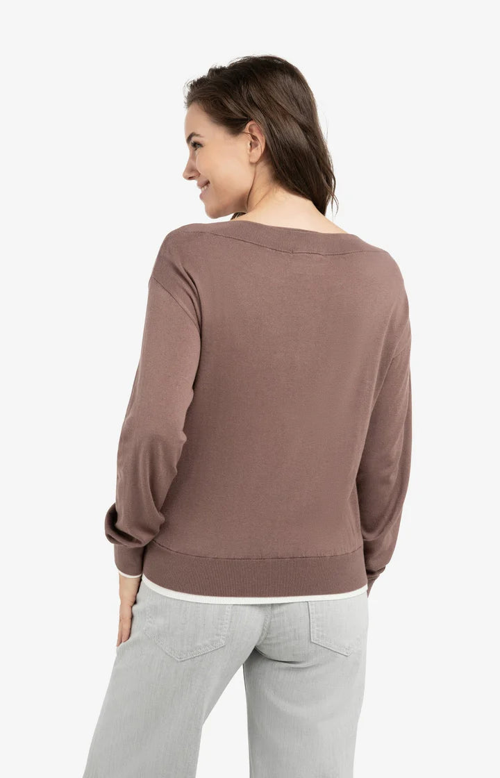 BOATNECK SWEATER LS