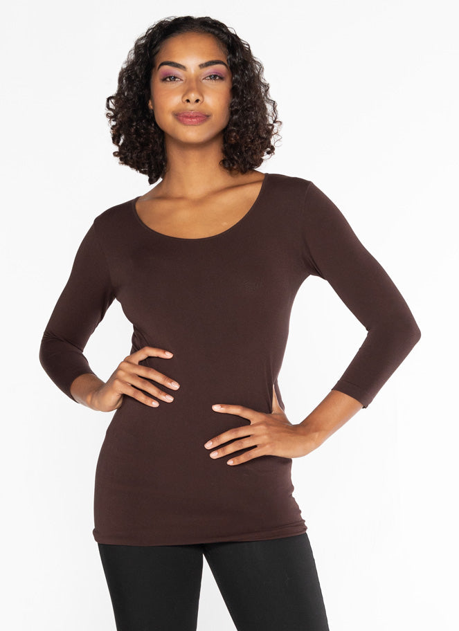 C'EST MOI BAMBOO 3/4 SLEEVE TOP