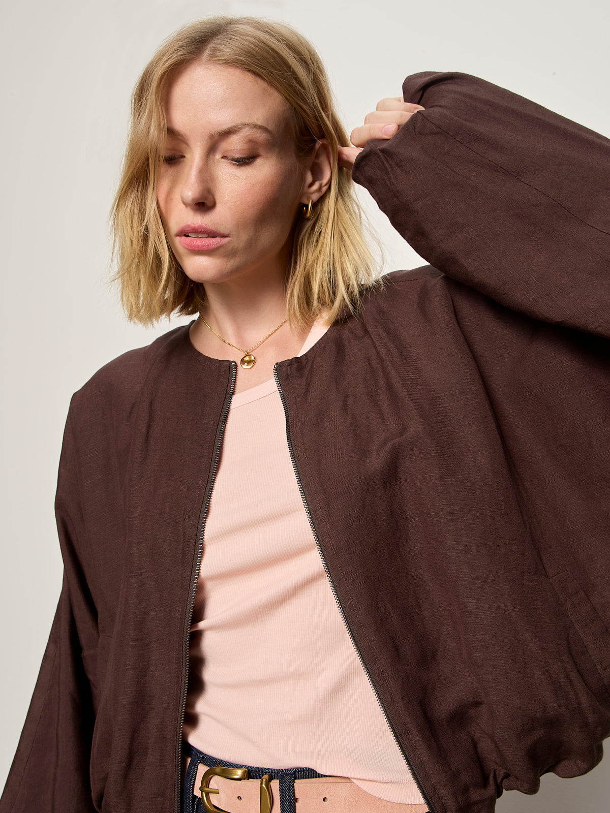 LINEN BUBBLE JACKET