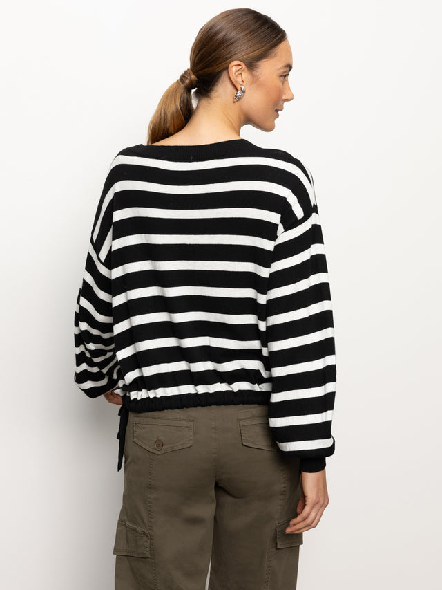 SIDE TIE SWEATER