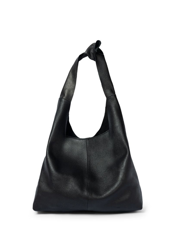 KNOT LEATHER SHOULDER BAG