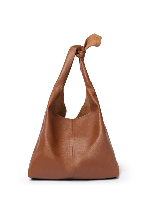 KNOT LEATHER TOTE BAG