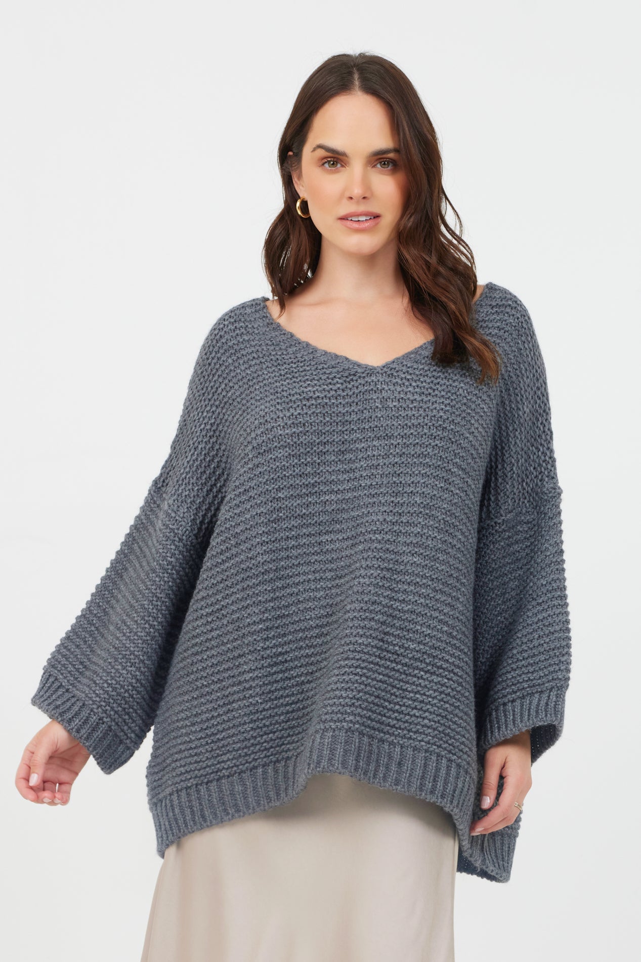 FREESIA CHUNKY WIDE KNIT SWEATER