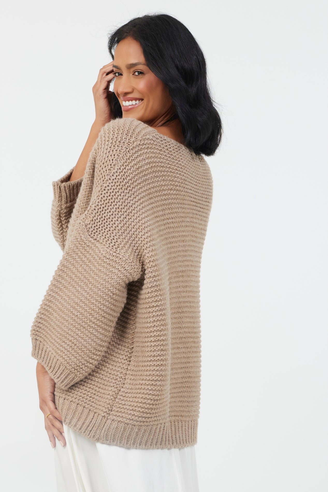 FREESIA CHUNKY WIDE KNIT SWEATER