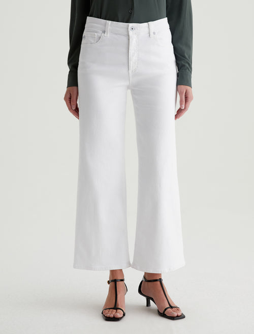 SAIGE WIDE LEG CROP GALLERY WHITE