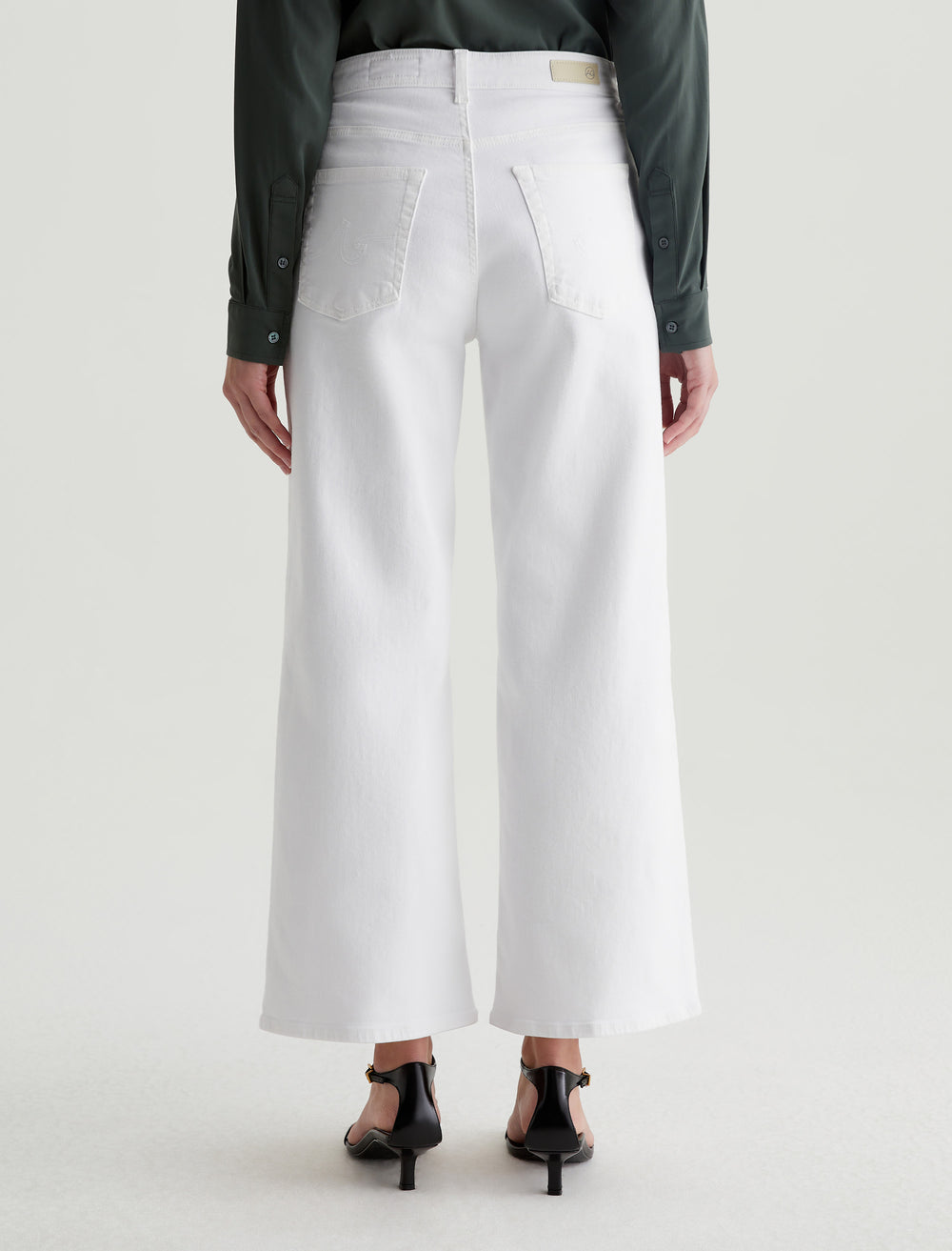 SAIGE WIDE LEG CROP GALLERY WHITE