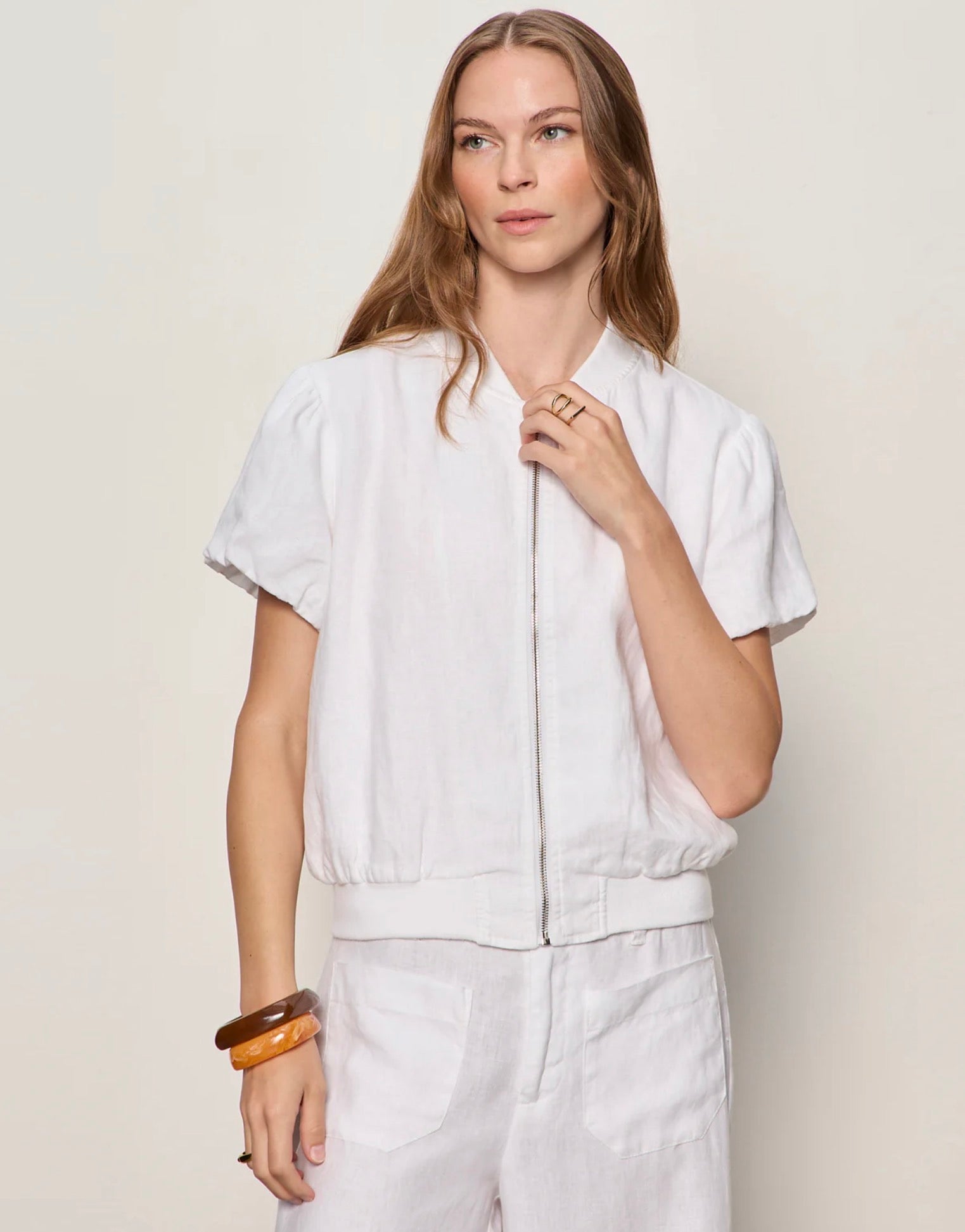 EVERLY LINEN BOMBER