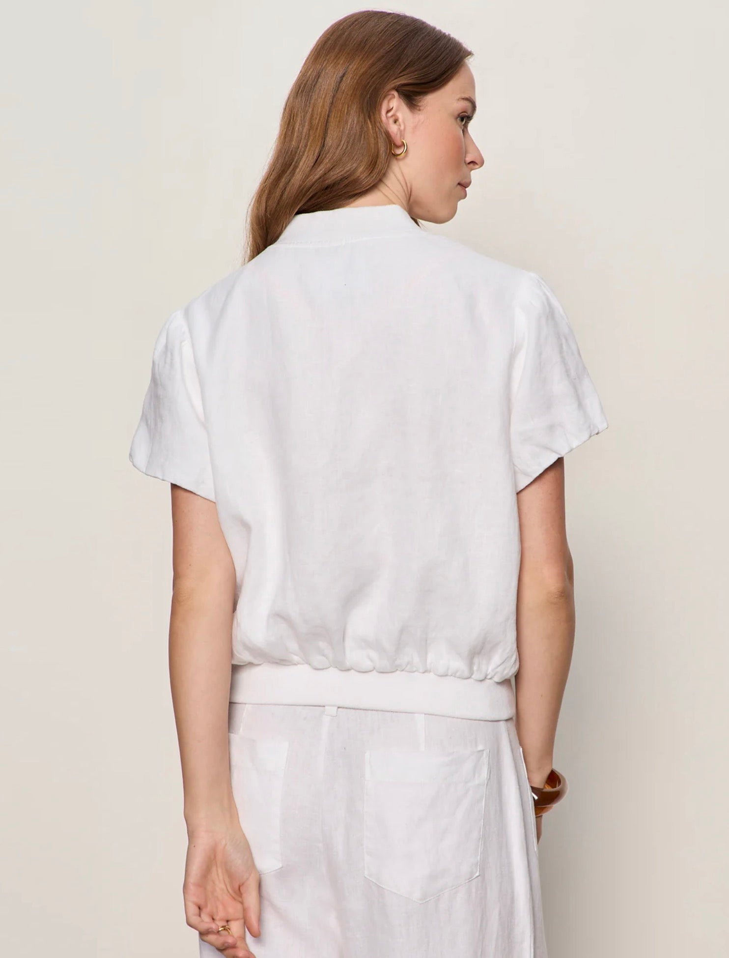 EVERLY LINEN BOMBER