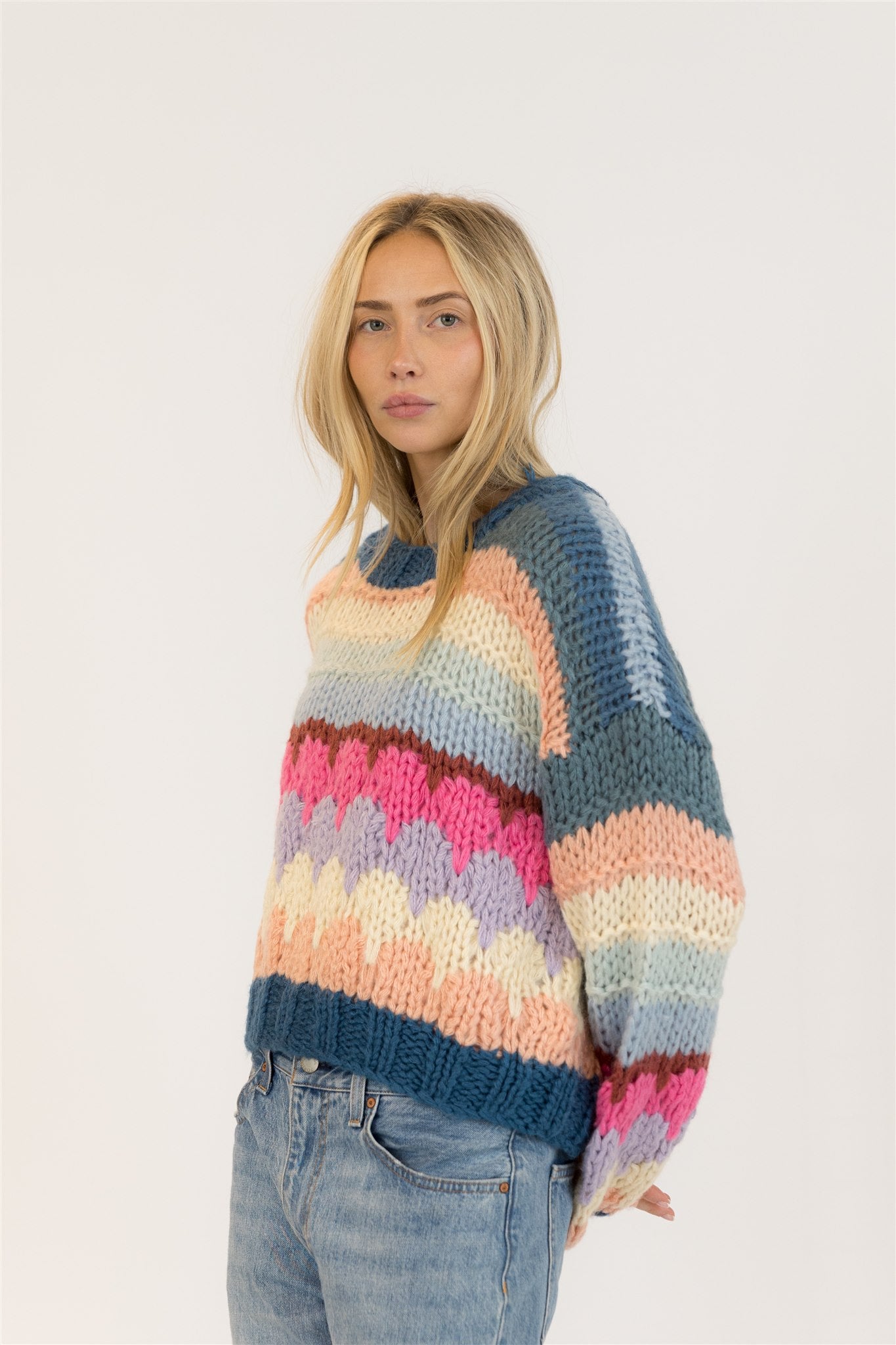 HANNAH HANDMADE CREWNECK PULLOVER