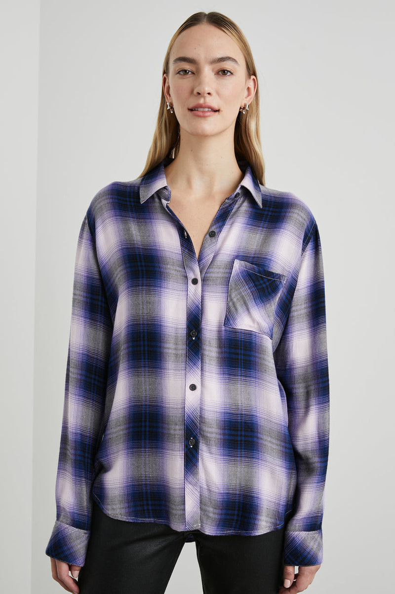 HUNTER ORCHID NAVY TOP