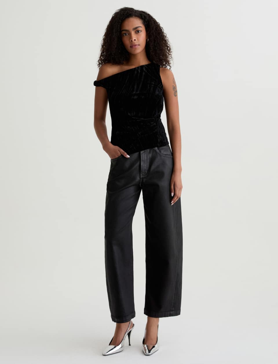 HATTIE CROP LT SUPER BLACK
