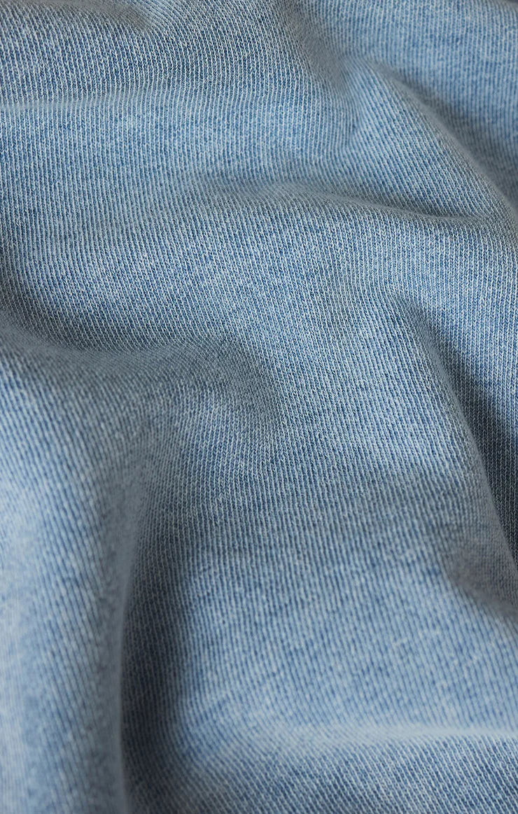 DELPHINE KNIT DENIM SWEATSHIRT