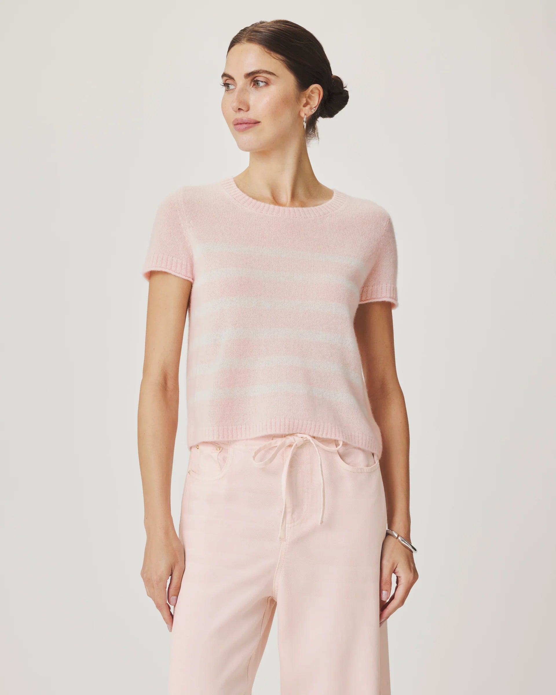 EMERSON STRIPE SS SWEATER