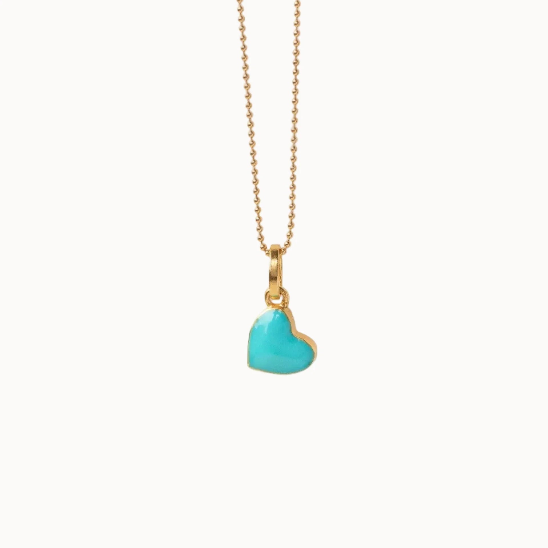 ENAMELLED HEART NECKLACE