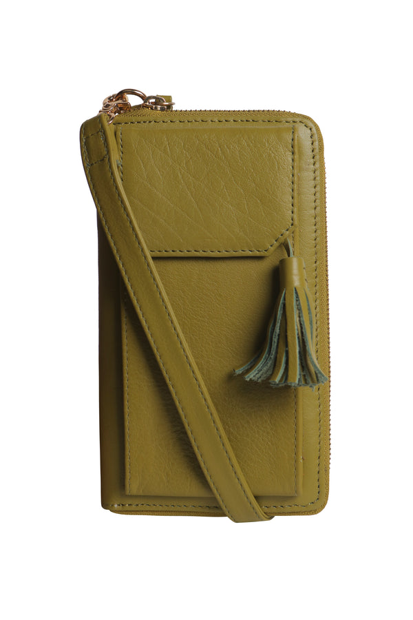 THREE FOLD WALLET CROSSBODY