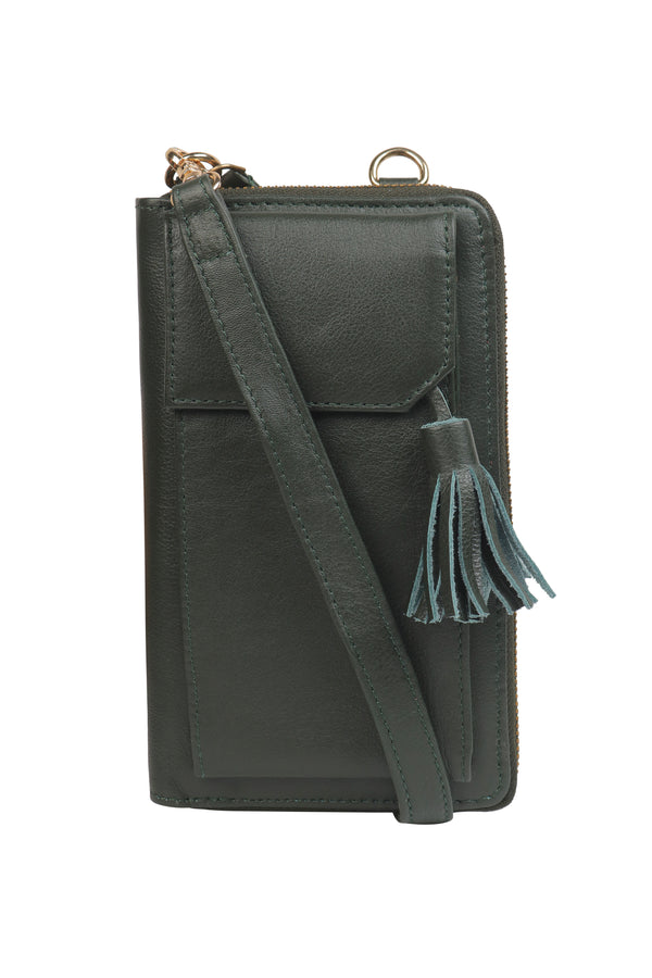 THREE FOLD WALLET CROSSBODY