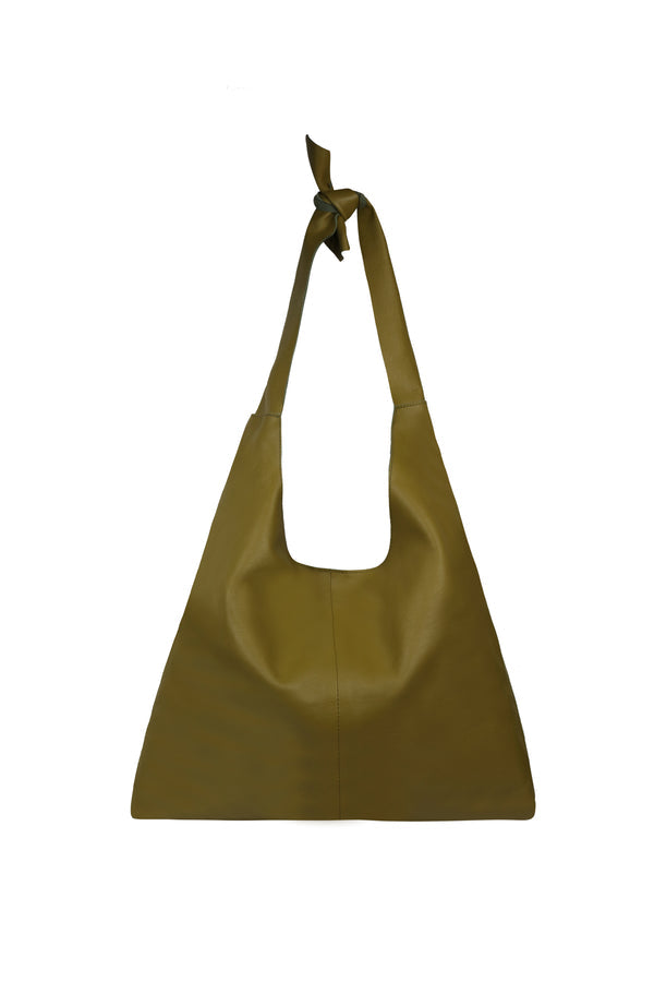 KNOT LEATHER TOTE BAG