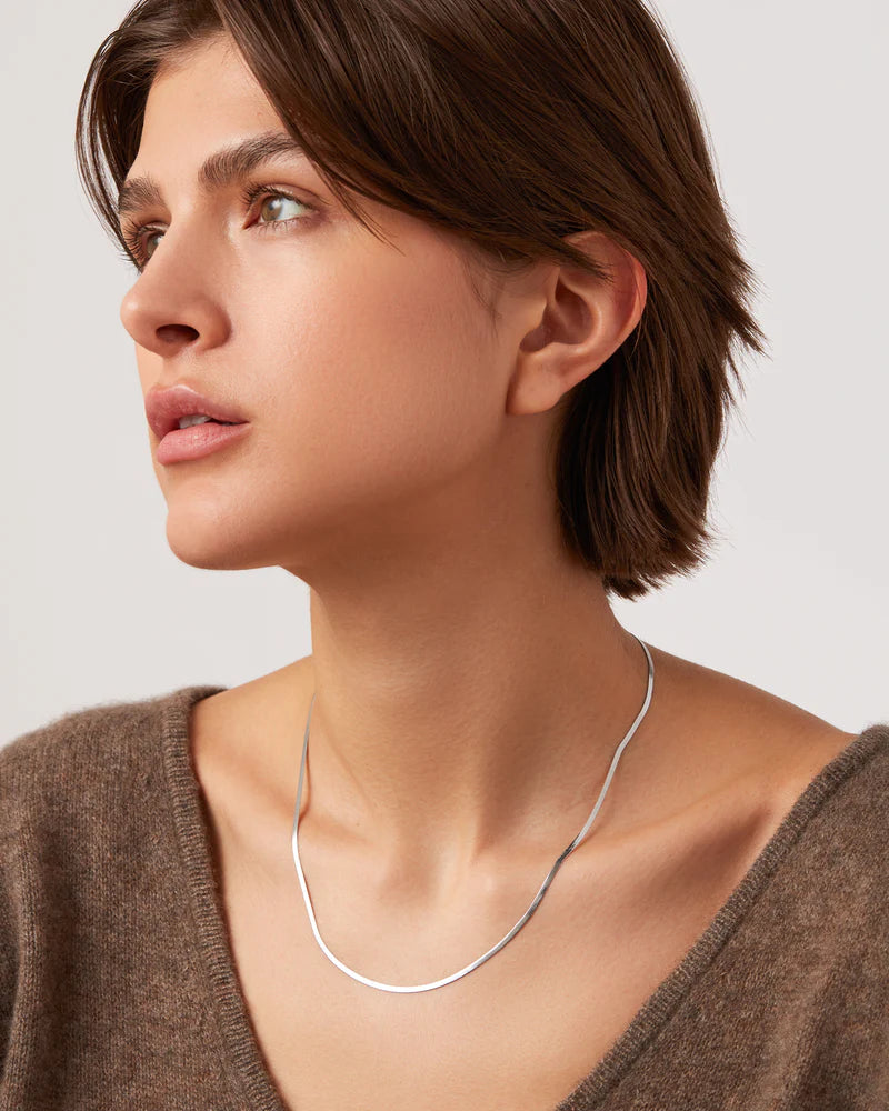 ZEINA SLIM CHAIN - RHODIUM