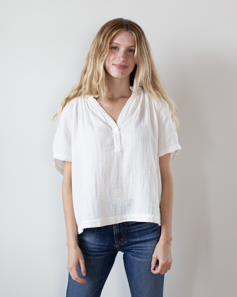 JADEN COTTON GAUZE S/S TOP