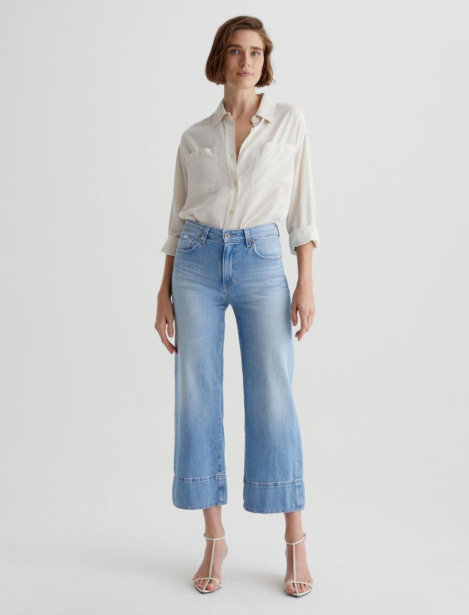 SAIGE WIDE LEG CROP DANA POINT