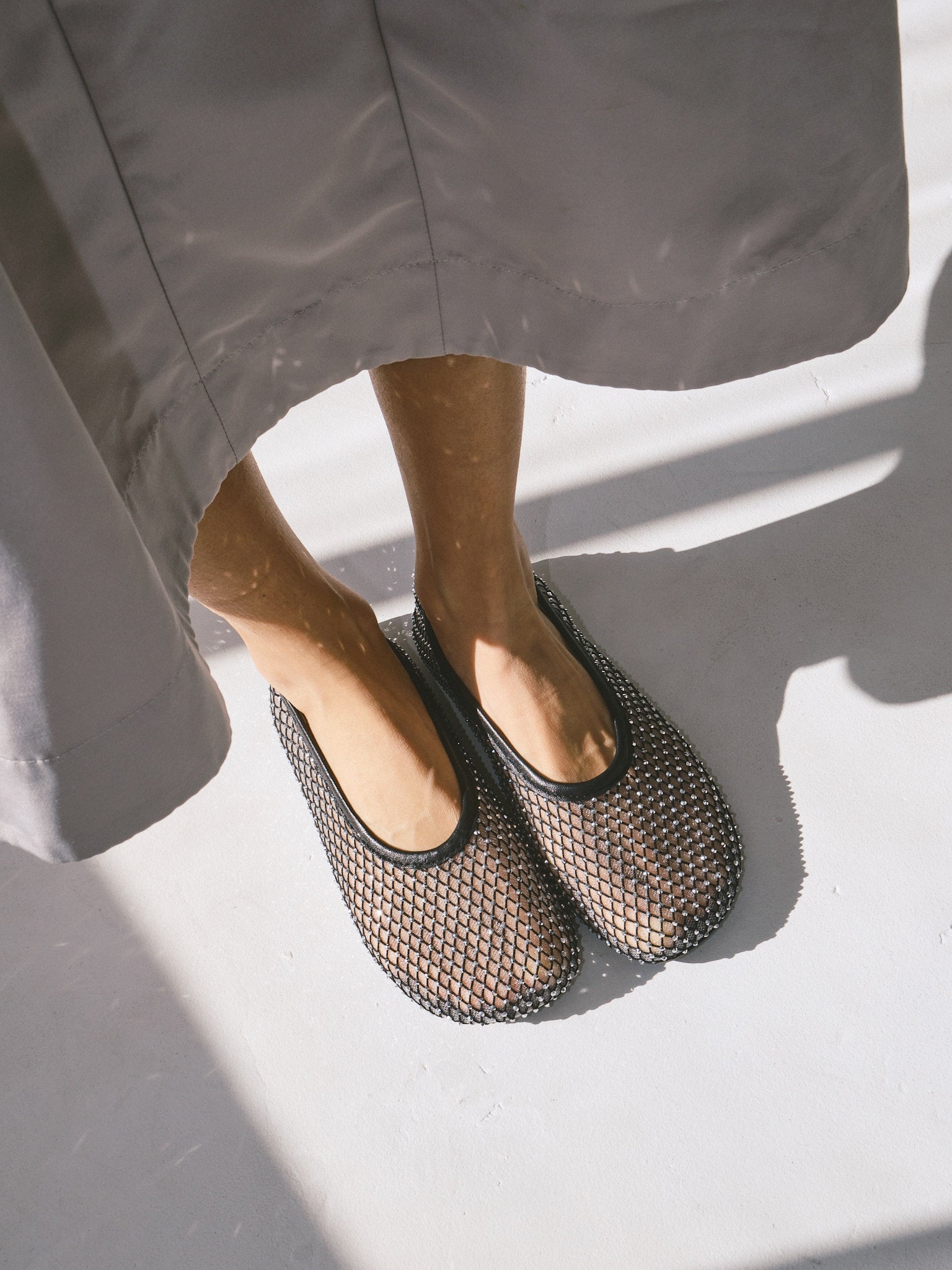 LORAIN MESH BALLET FLATS