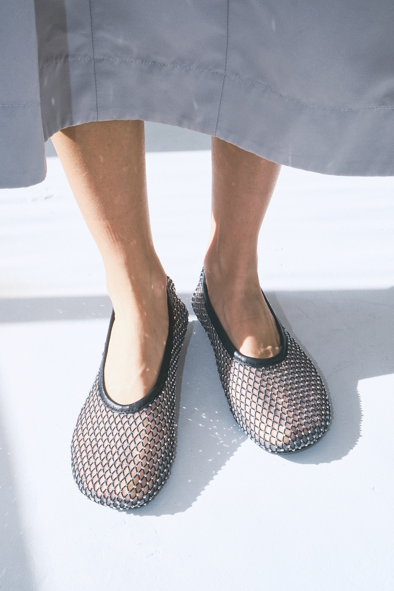 LORAIN MESH BALLET FLATS