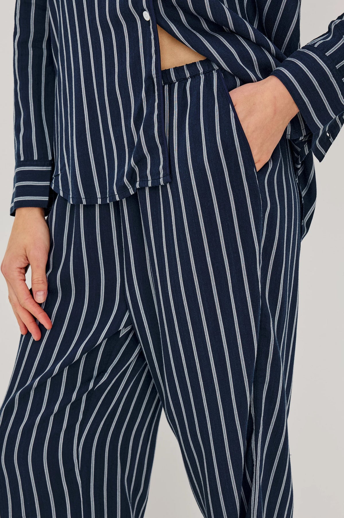 LUNA PAJAMA SET NAVY SKY STRIPE