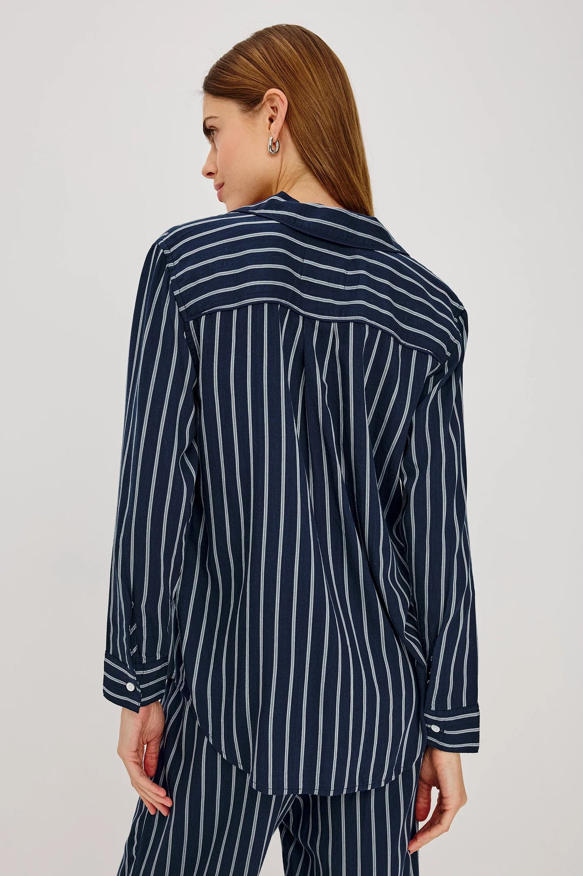 LUNA PAJAMA SET NAVY SKY STRIPE