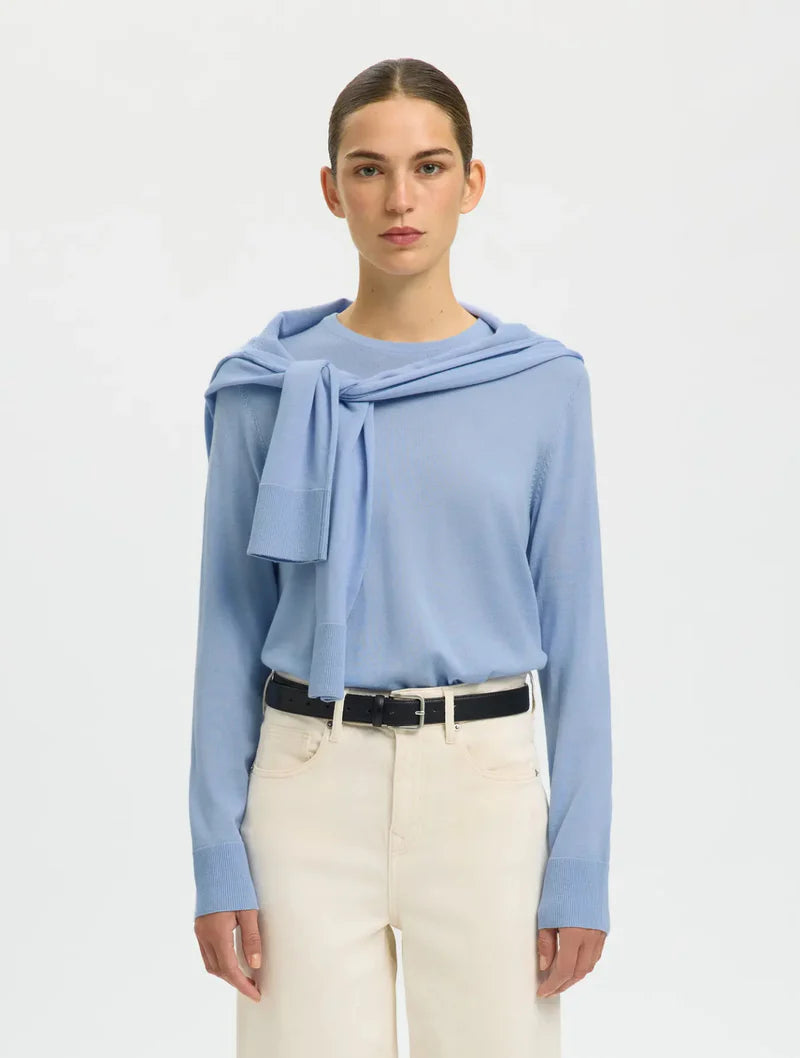 THEA LS KNIT MERINO O NECK