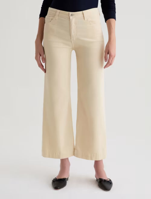 SAIGE WIDE LEG CROP OPAL STONE