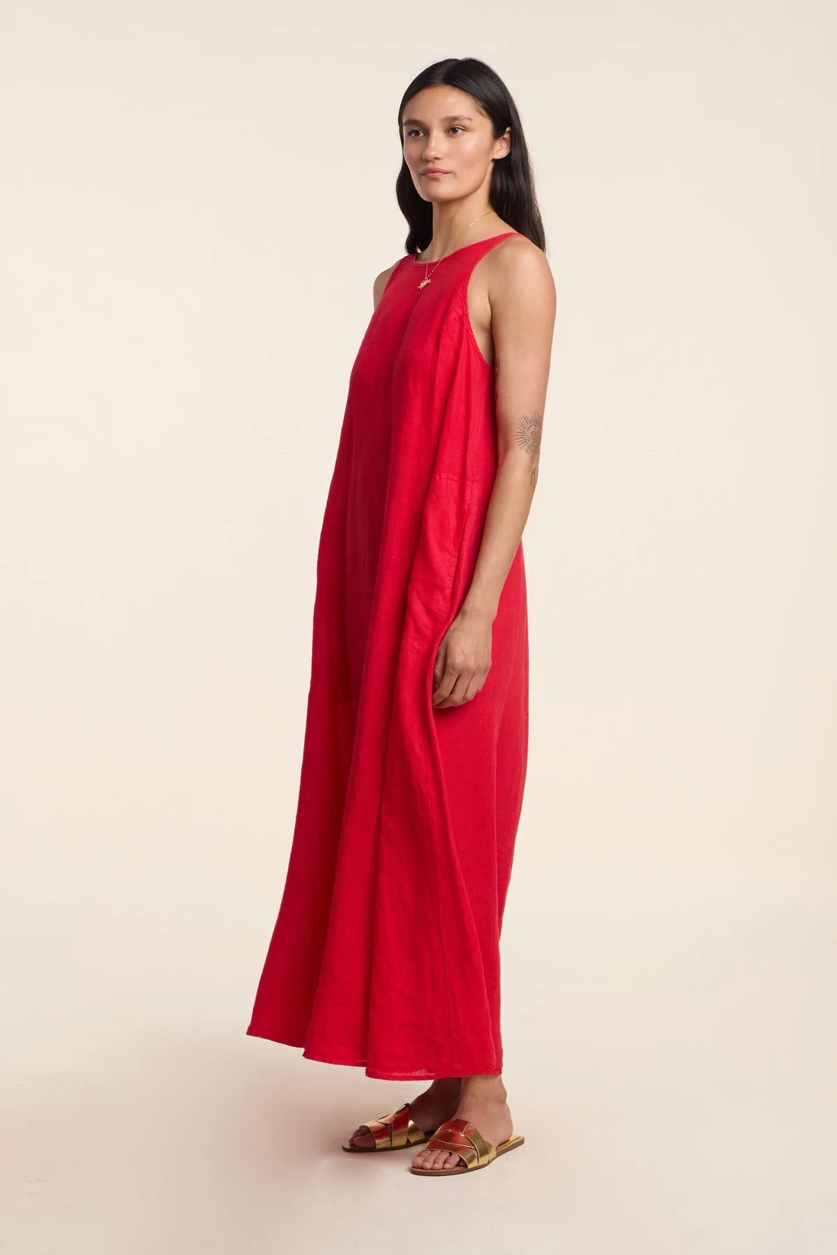 RETA LINEN DRESS