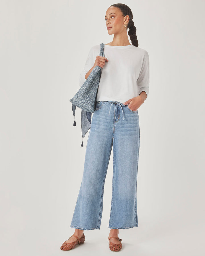 LOUNGE DENIM CROP PANT