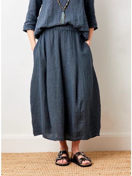 SOLENE LINEN BUBBLE SKIRT