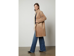 CARA DS LUX SHERPA LONG JACKET REVERSIBLE