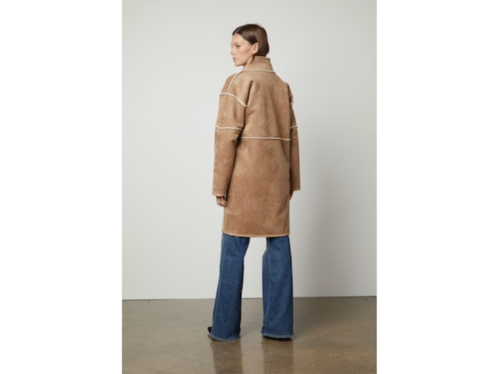 CARA DS LUX SHERPA LONG JACKET REVERSIBLE