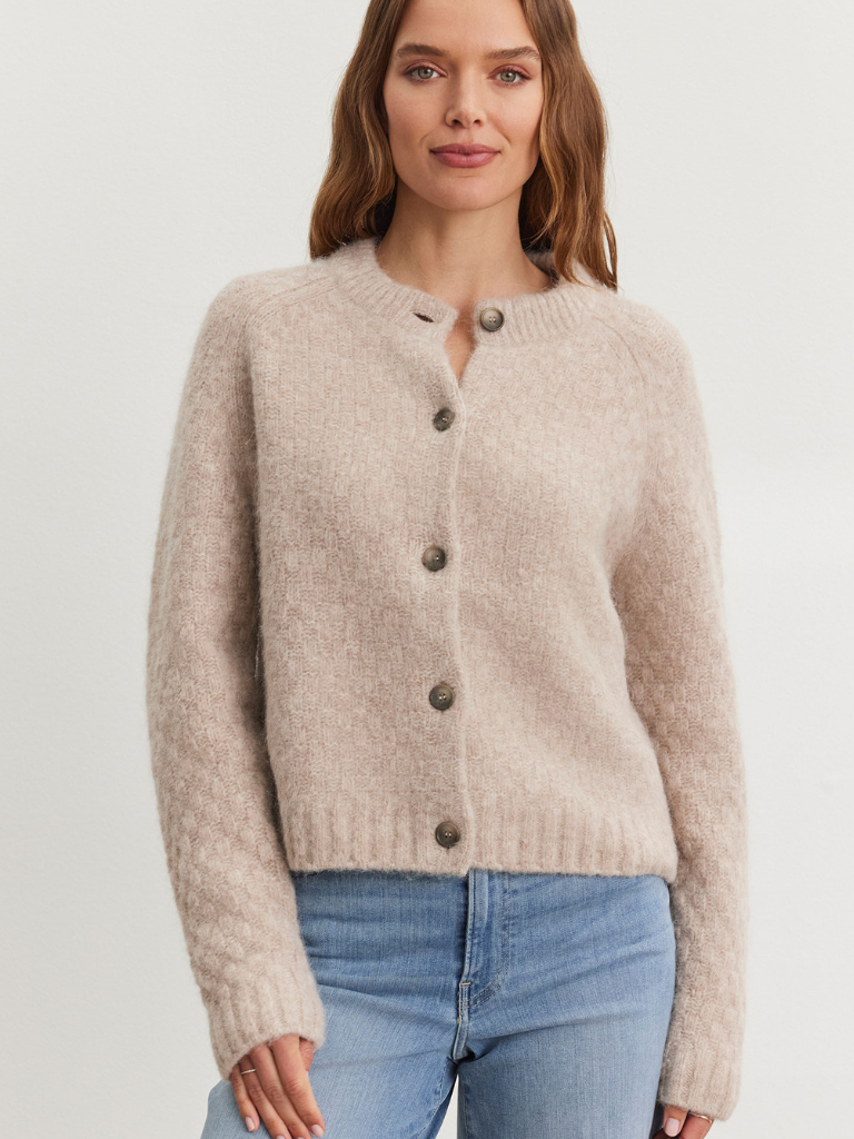 CHANTAL06 DS TEXTURED ALPACA BLEND CARDI