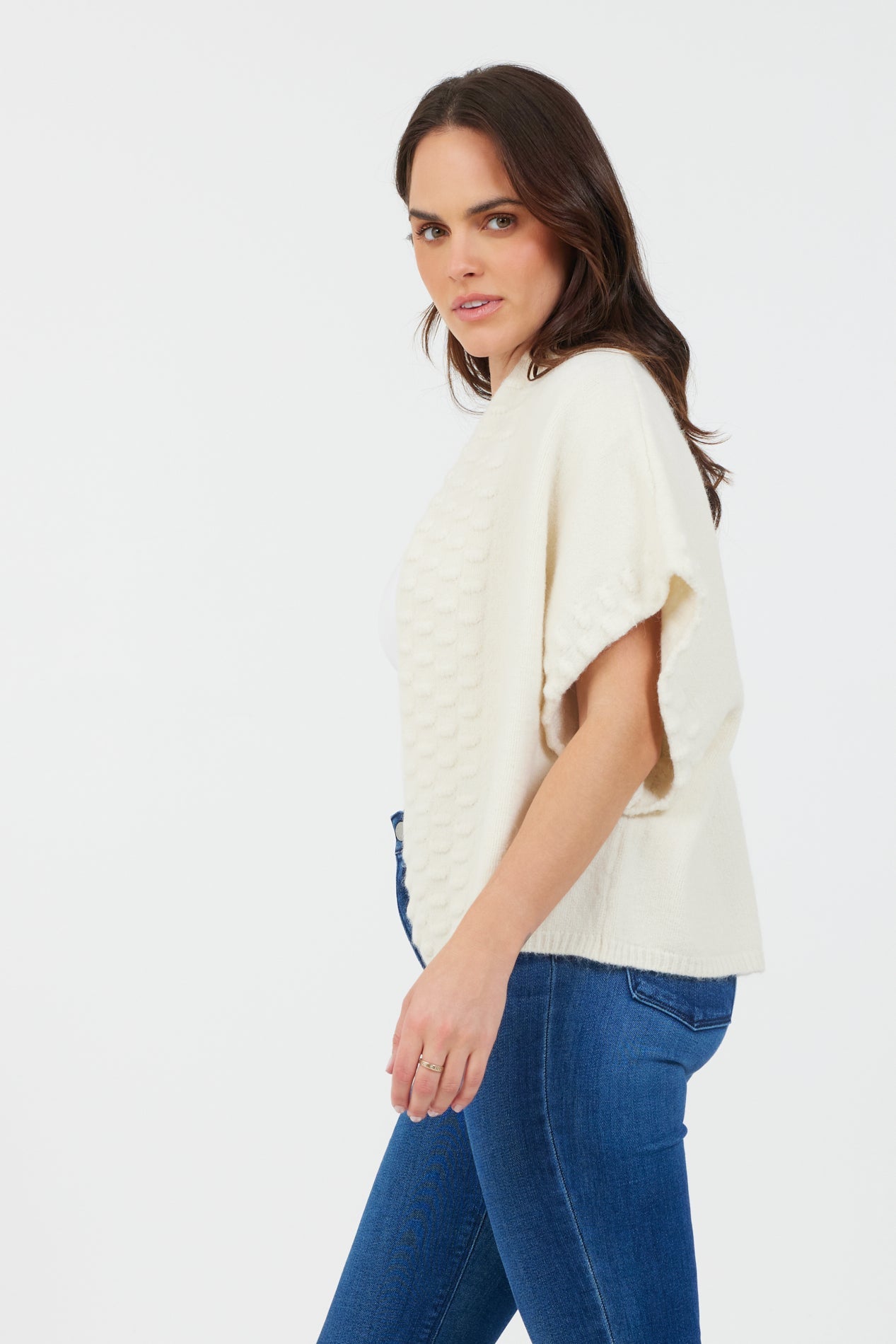 TEAGAN SHORT SLEEVE KNIT CARDI