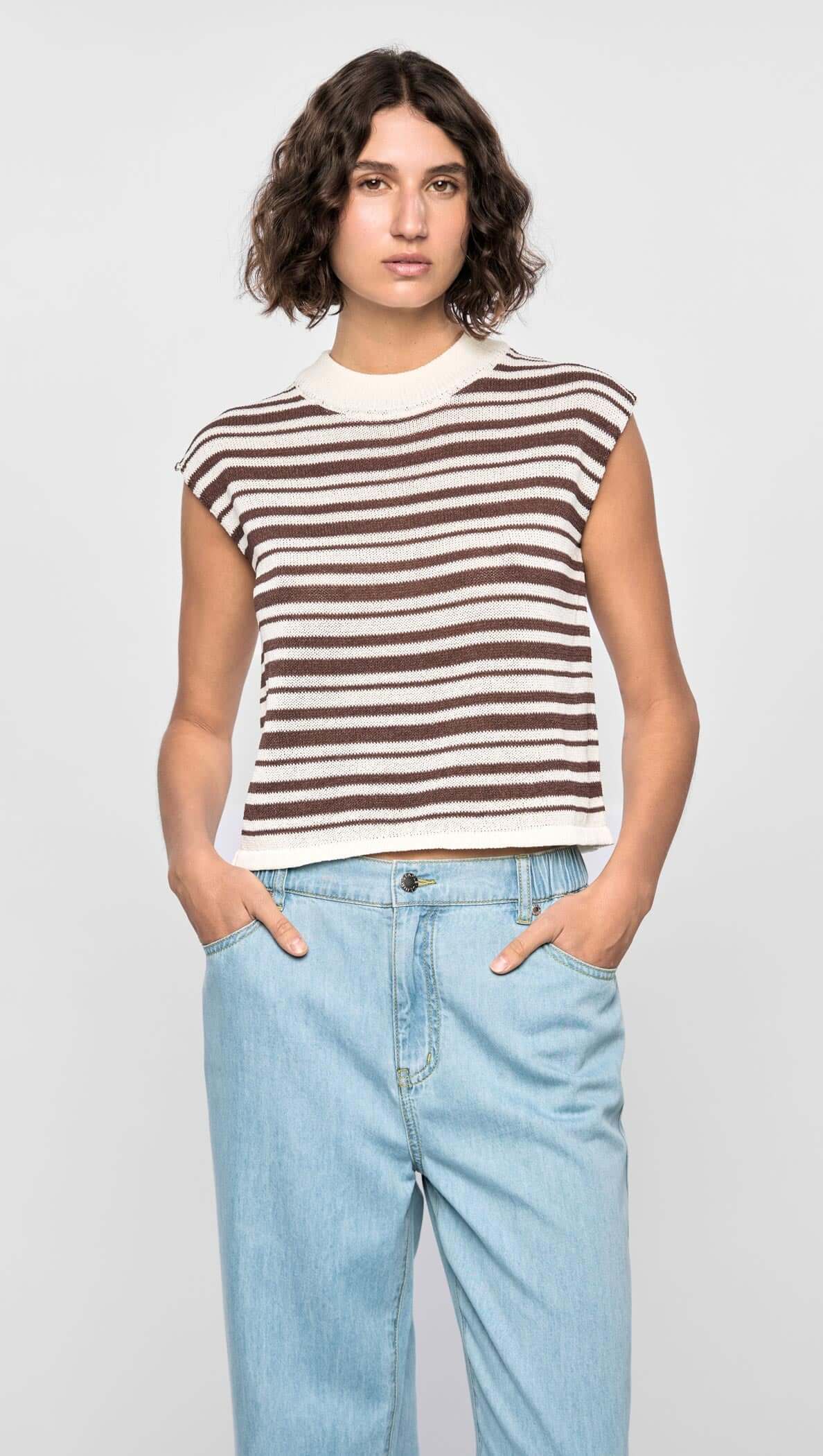 PALMER STRIPE KNIT TANK