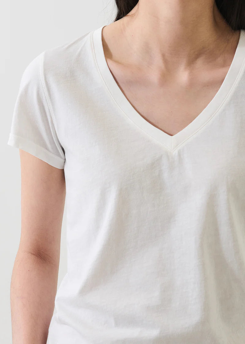 SS PIMA CLASSIC REV SPRAY VNECK GLACIER