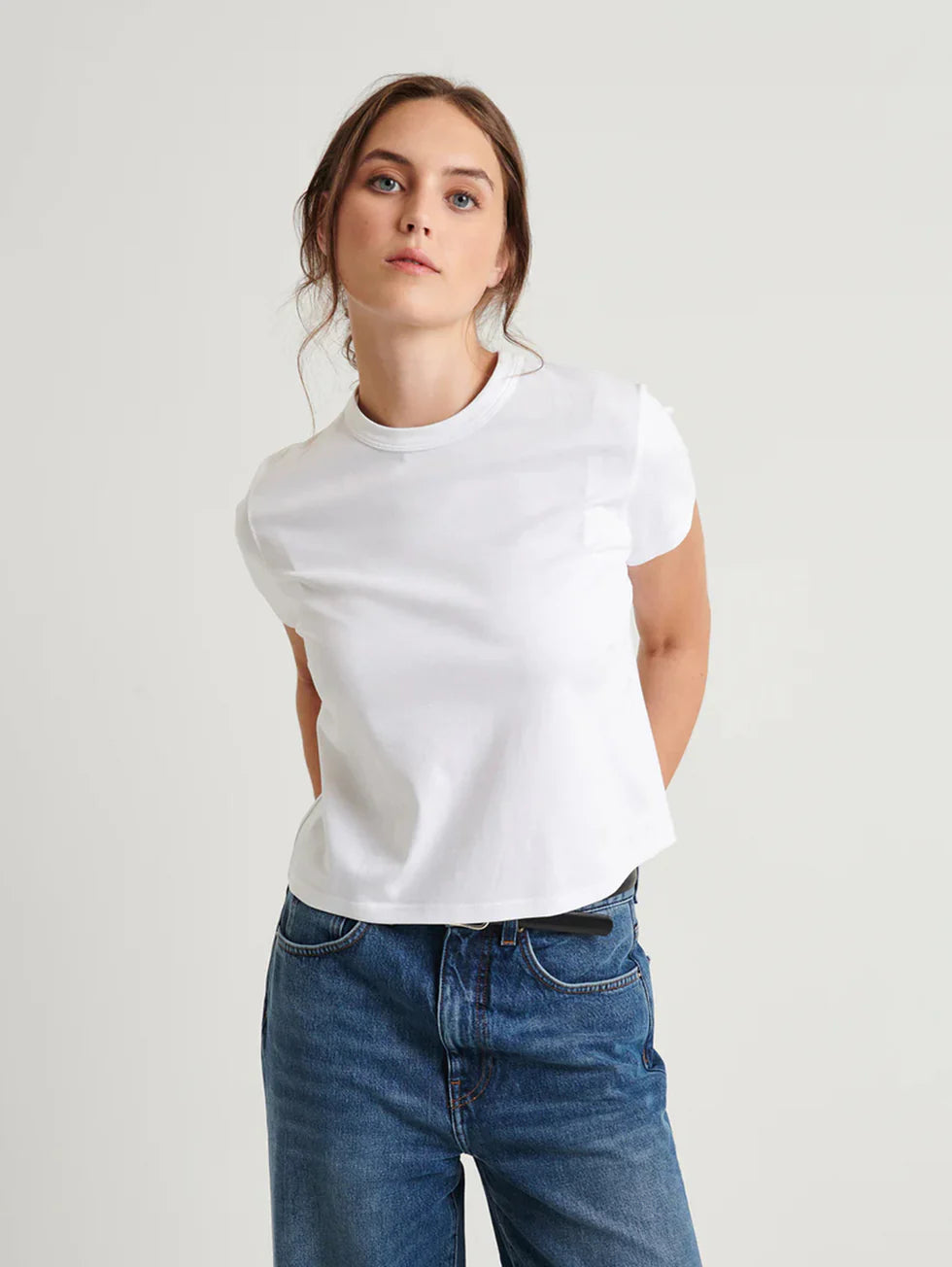SS PIMA CLASSIC HI NECK BABY TEE